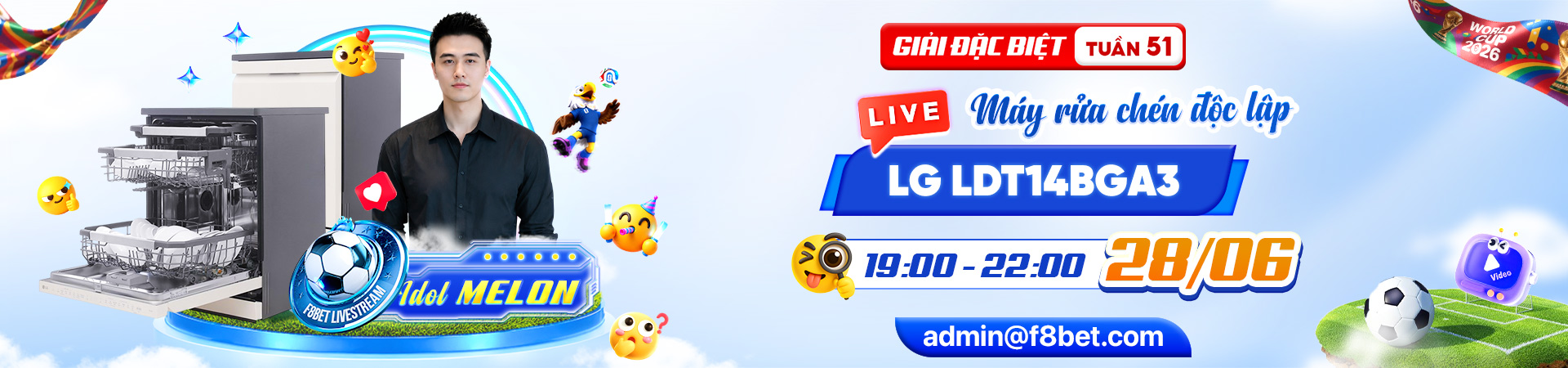 f8bet banner trao giải đặc biệt megalive 51